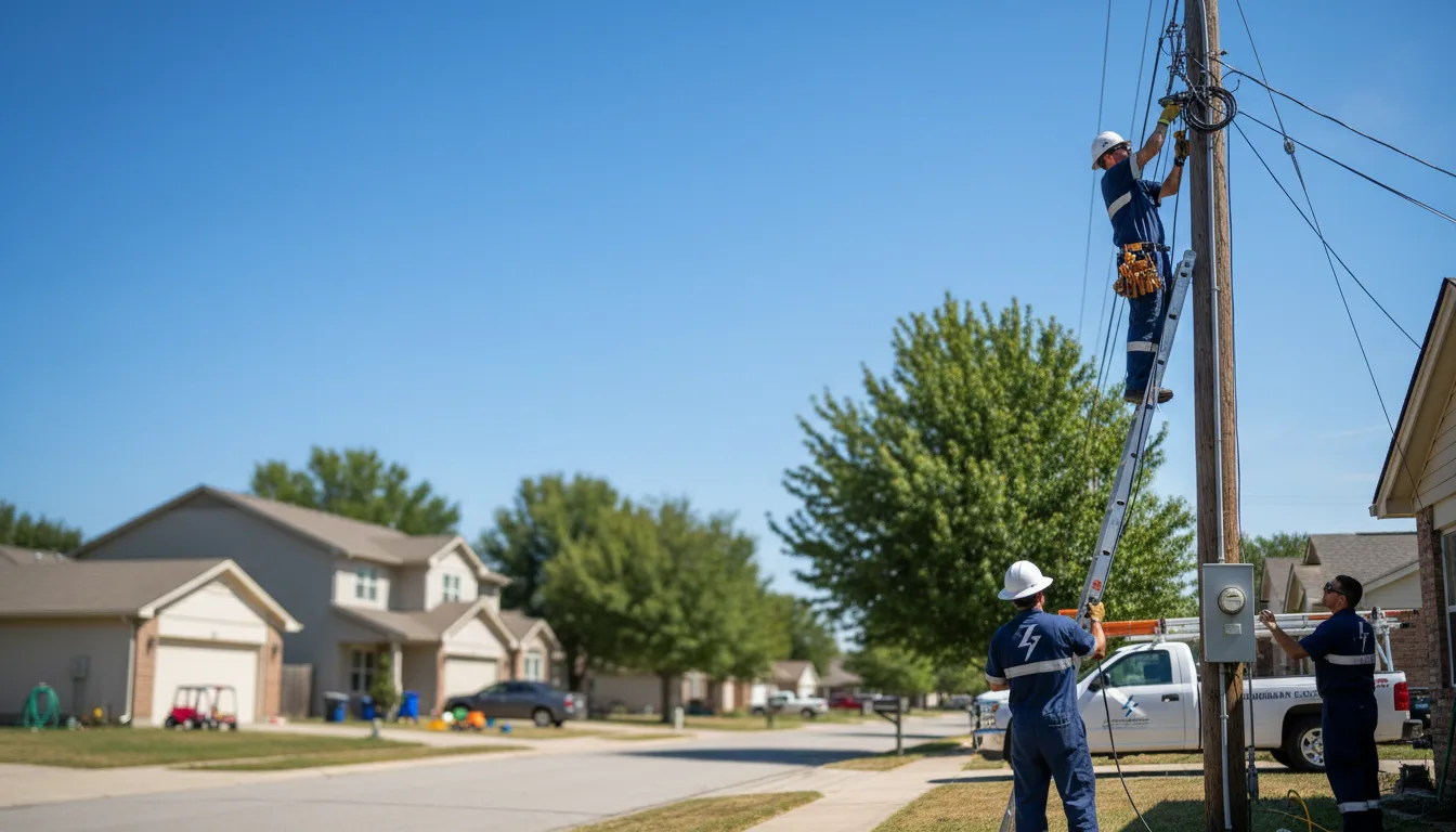 Residential electrician providing installation services in Sulphur Bluff, TX